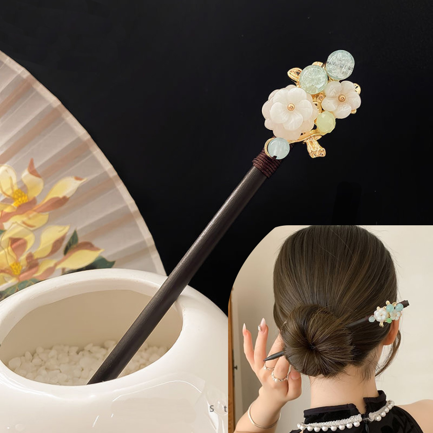 Hanbok Hair Pin - Pasador de pelo chino de madera