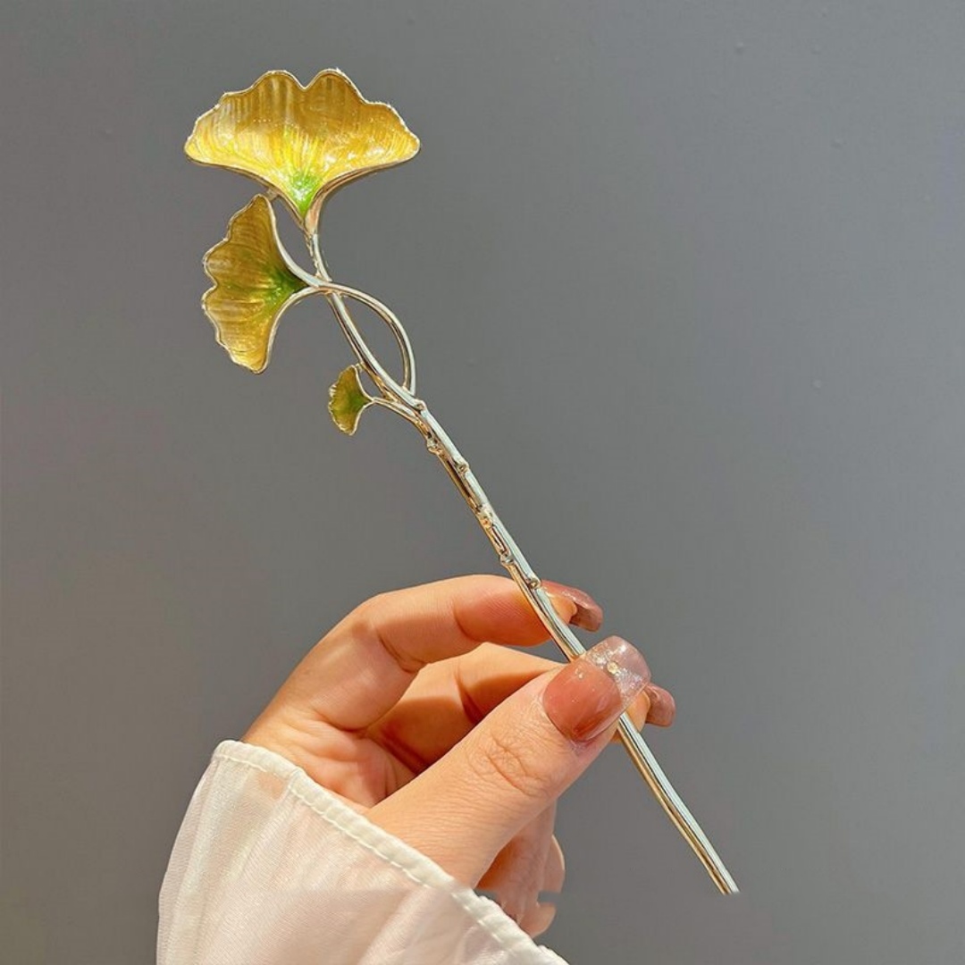 Hanbok Hair Pin - Nueva Horquilla con Diseño de Hoja