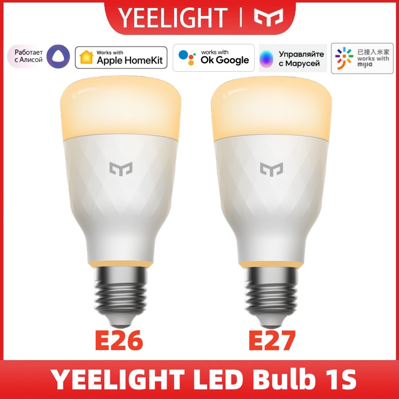 Yeelight Light Smart Bulb - Bombilla LED Yeelight 1S, casquillo E26/E27,