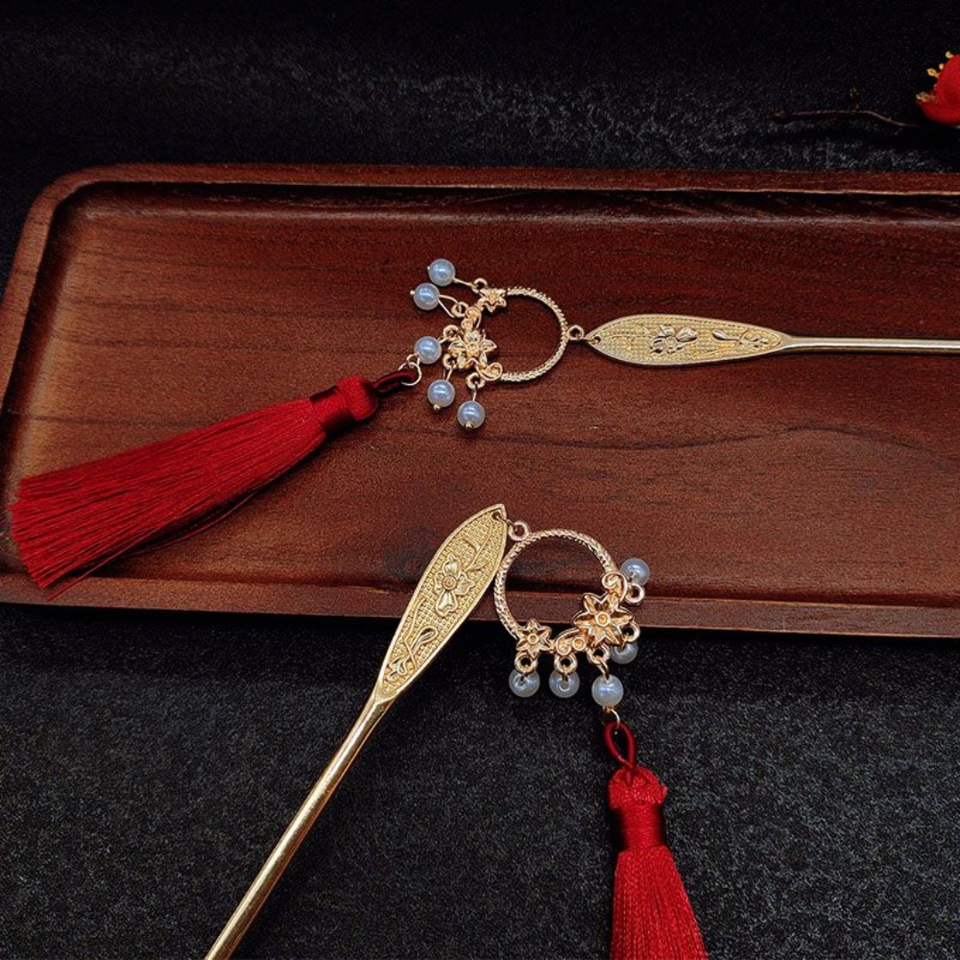 Hanbok Hair Pin - Horquilla de pelo estilo loto con
