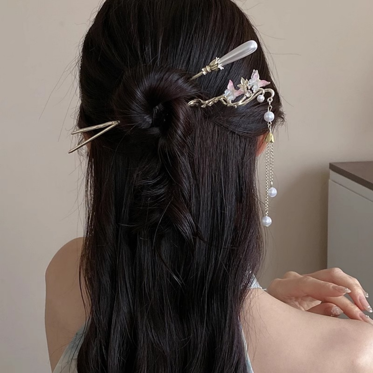 2025 nueva horquilla de flor p - Hanbok Hair Pin reseña y precio